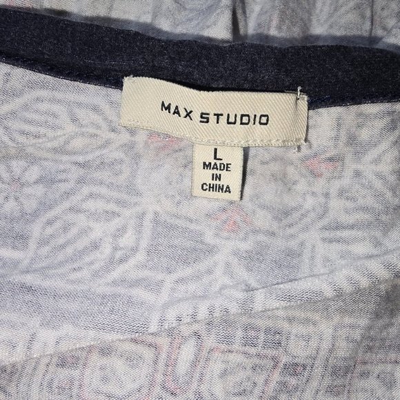 Bundle of 2 Soho New York & Company Chiffon Sleeveless Draped & Max Studio Large - Picture 5 of 9